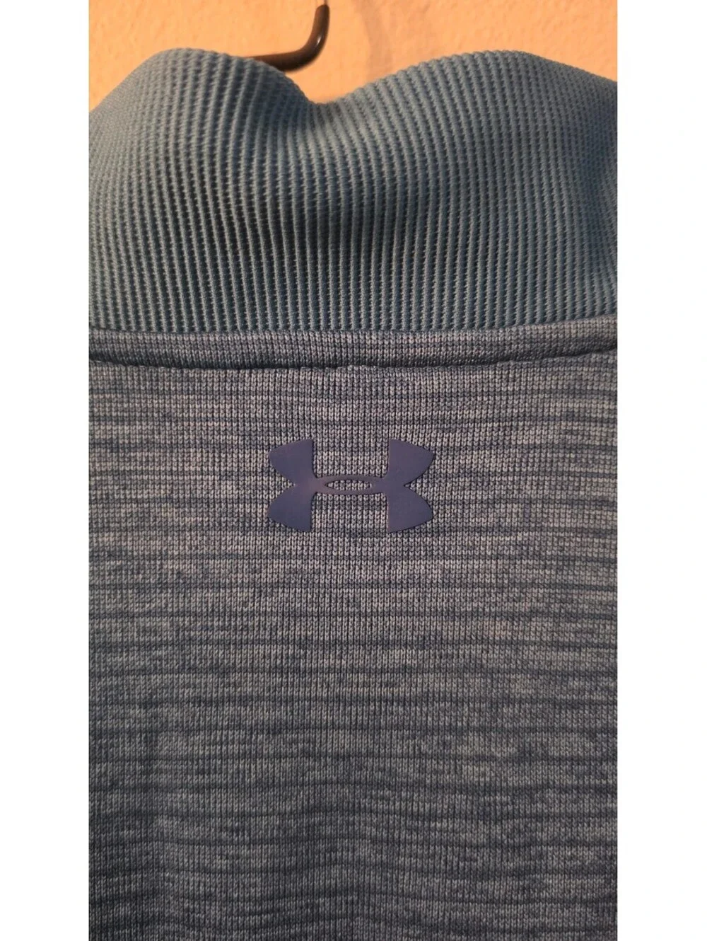 Under Armour ColdGear 1/4 Zip Pullover Mens XL Blue Loose Long Sleeve
